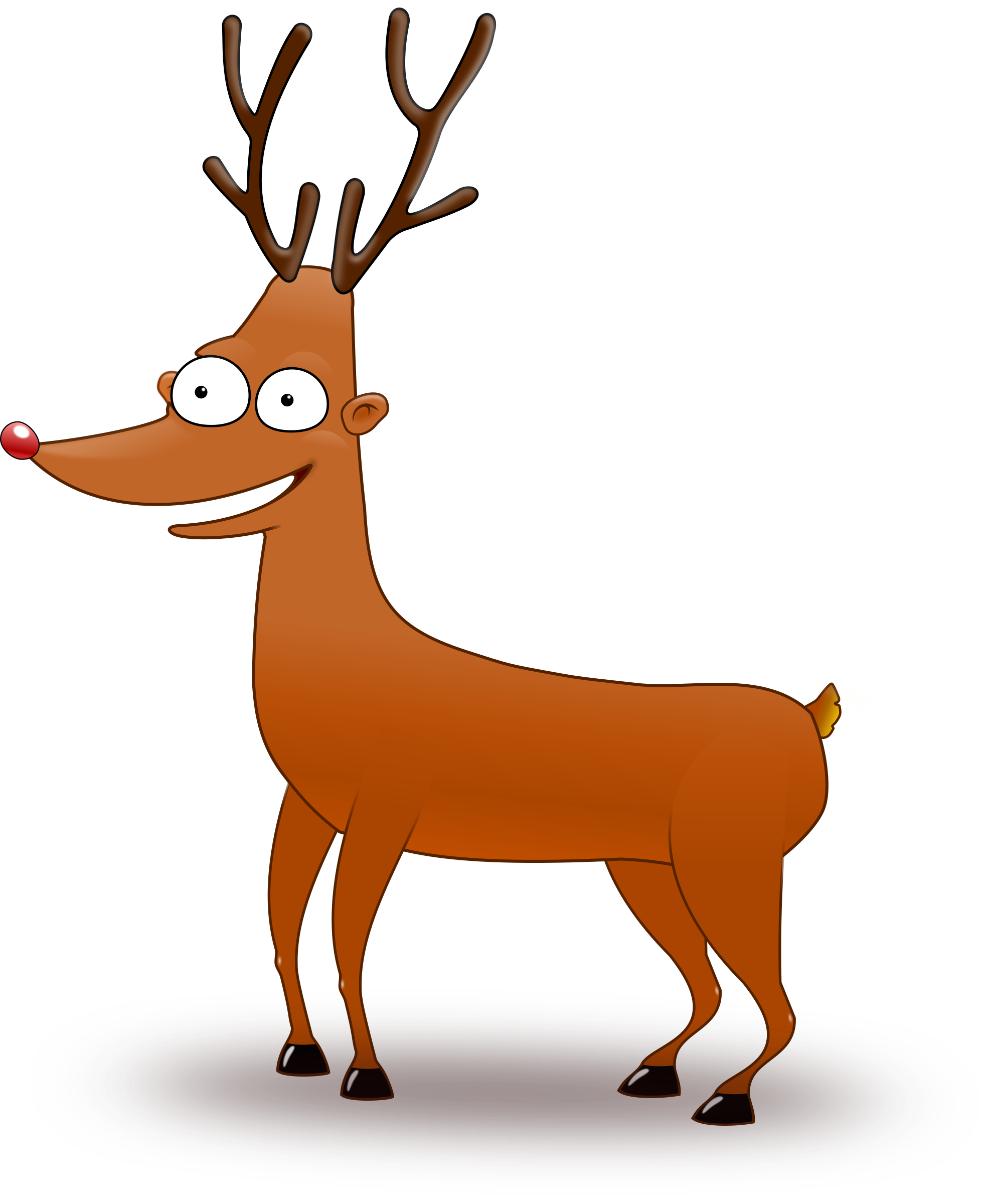 Clipart - reindeer with big eyes