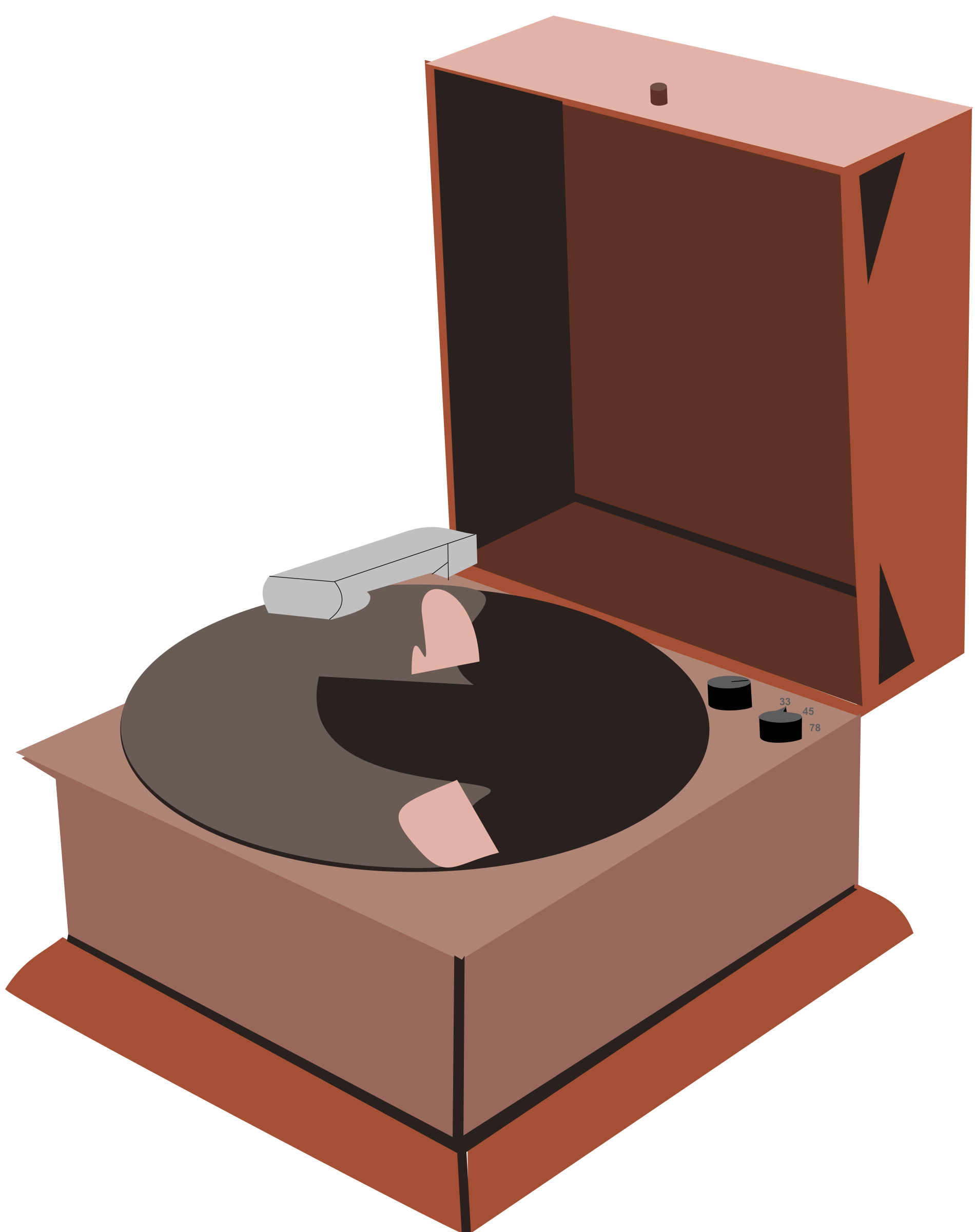 Clipart - Phonograph Player