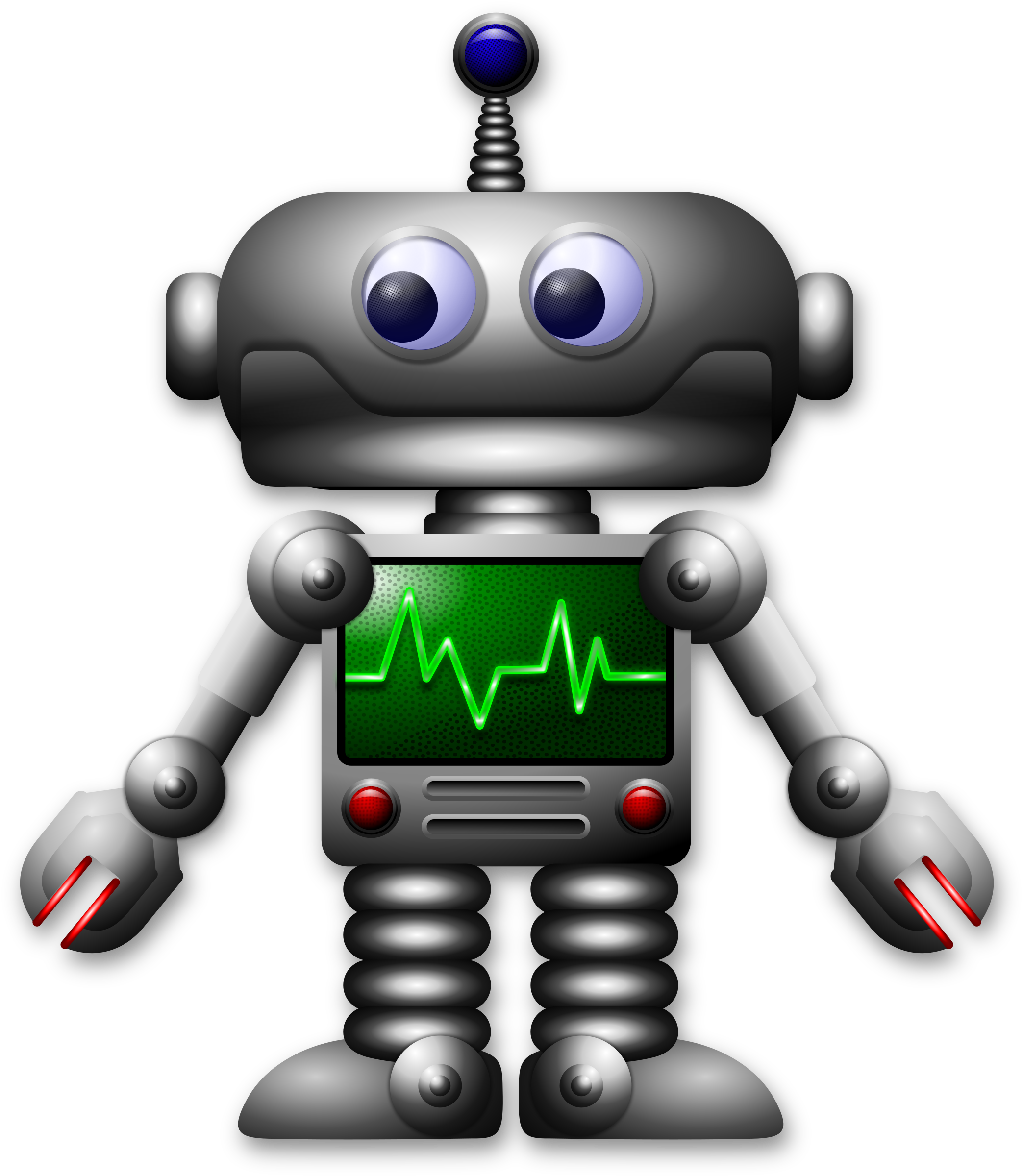 Clipart Cartoon Robot  Remix