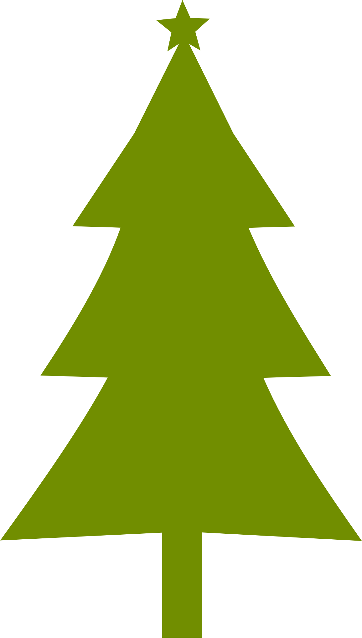 clipart christmas tree silhouette christmas lights outline