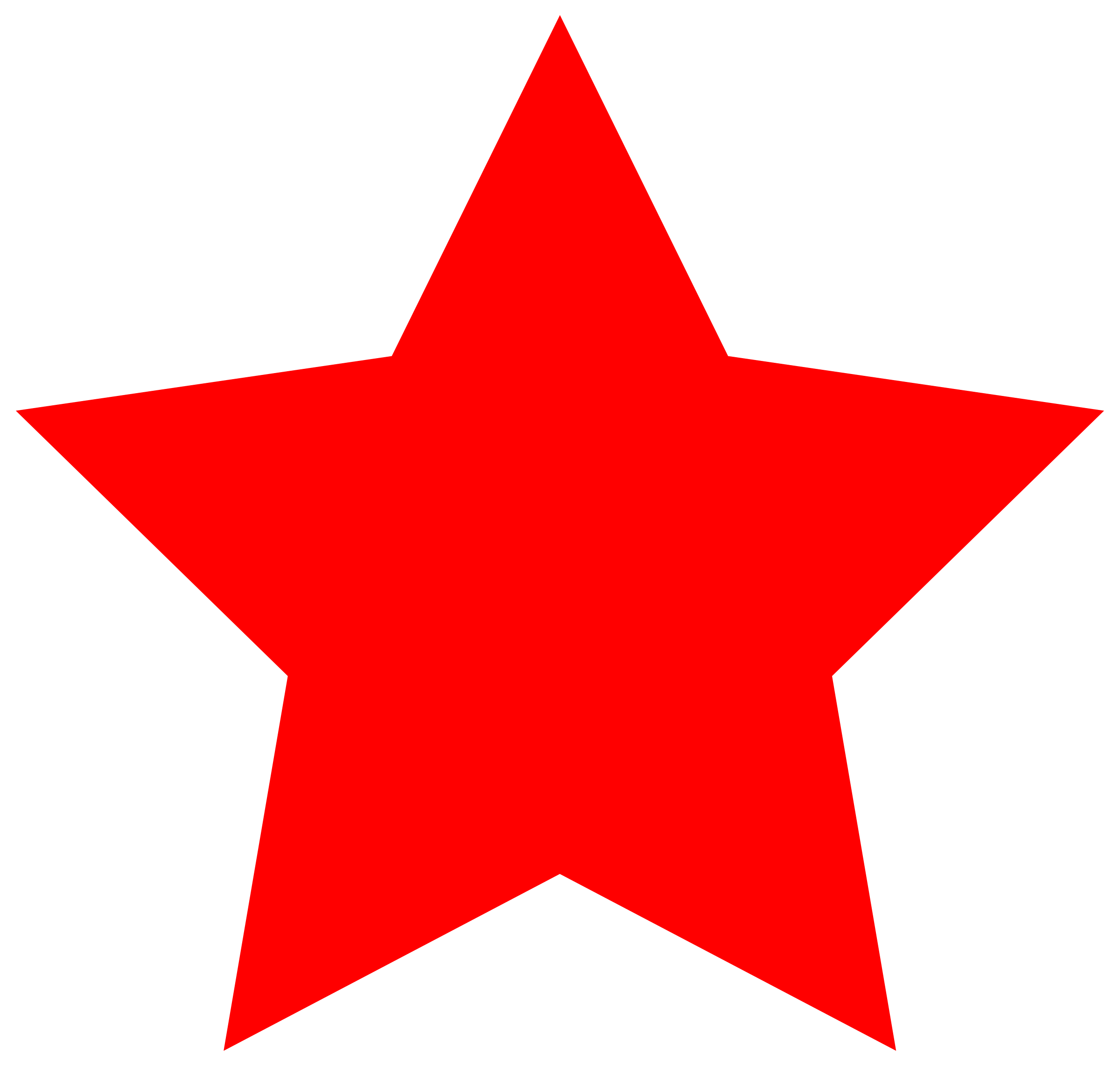 simple red star by worker