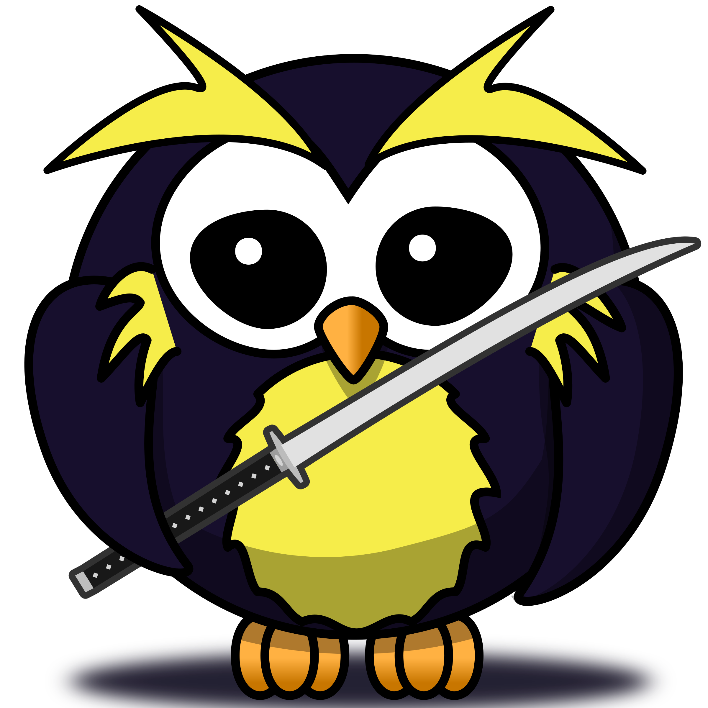 clipart little owl ninja