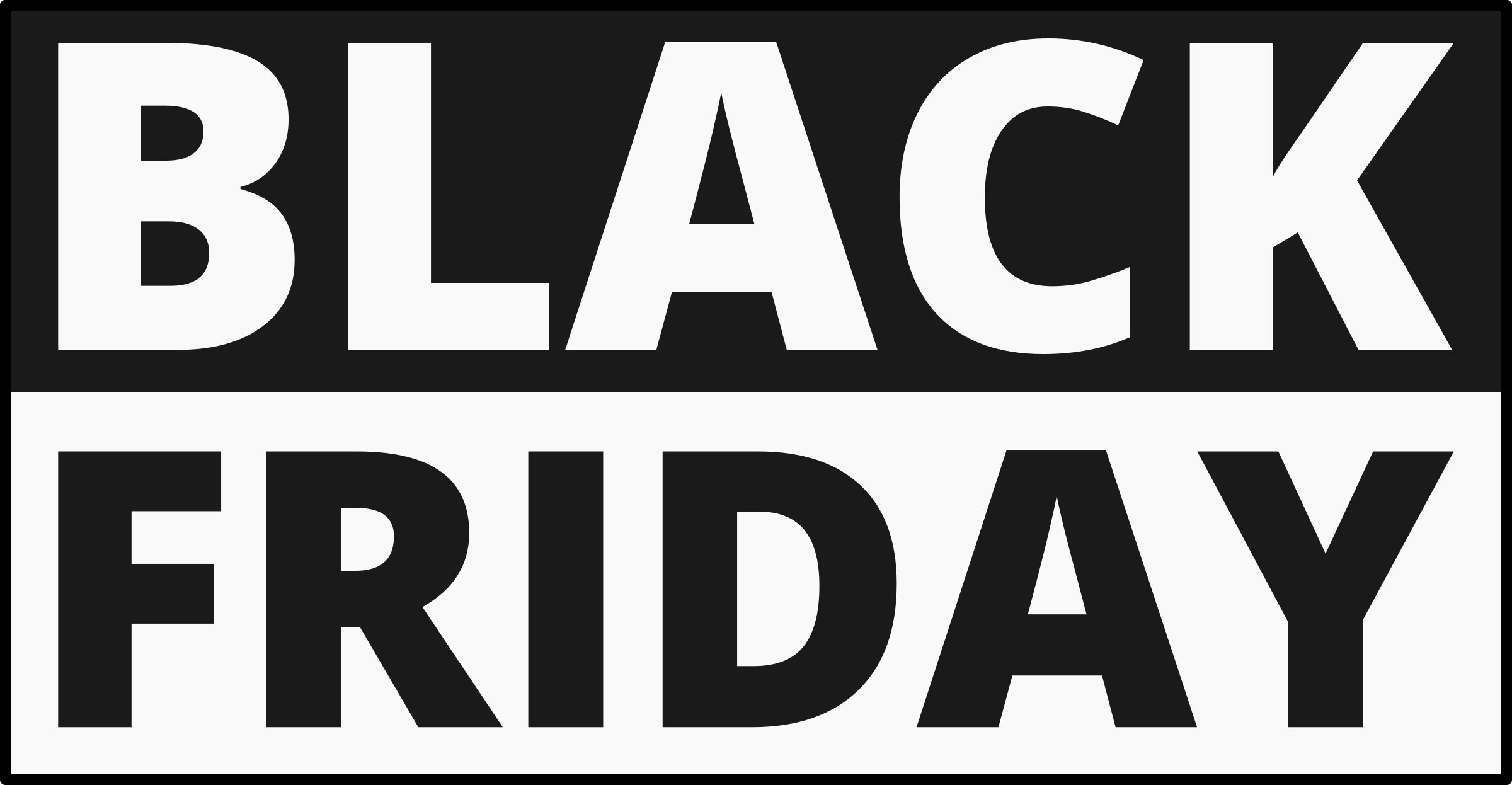 Clipart - Black Friday Sign