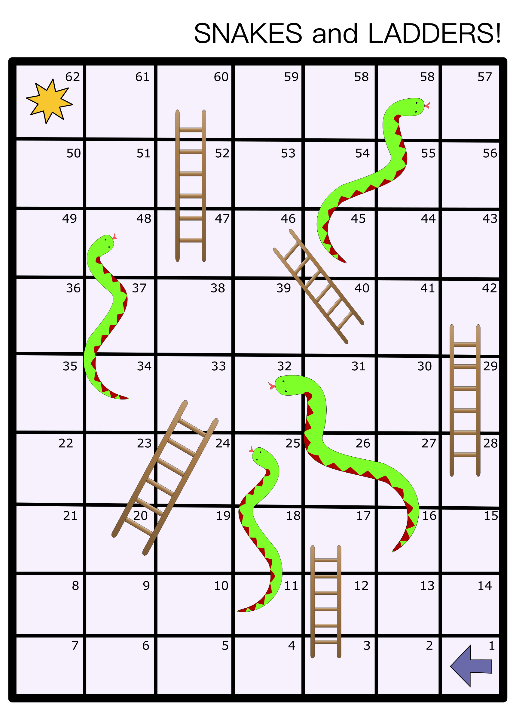 Free Snakes And Ladders Board Game Template - Nisma.Info