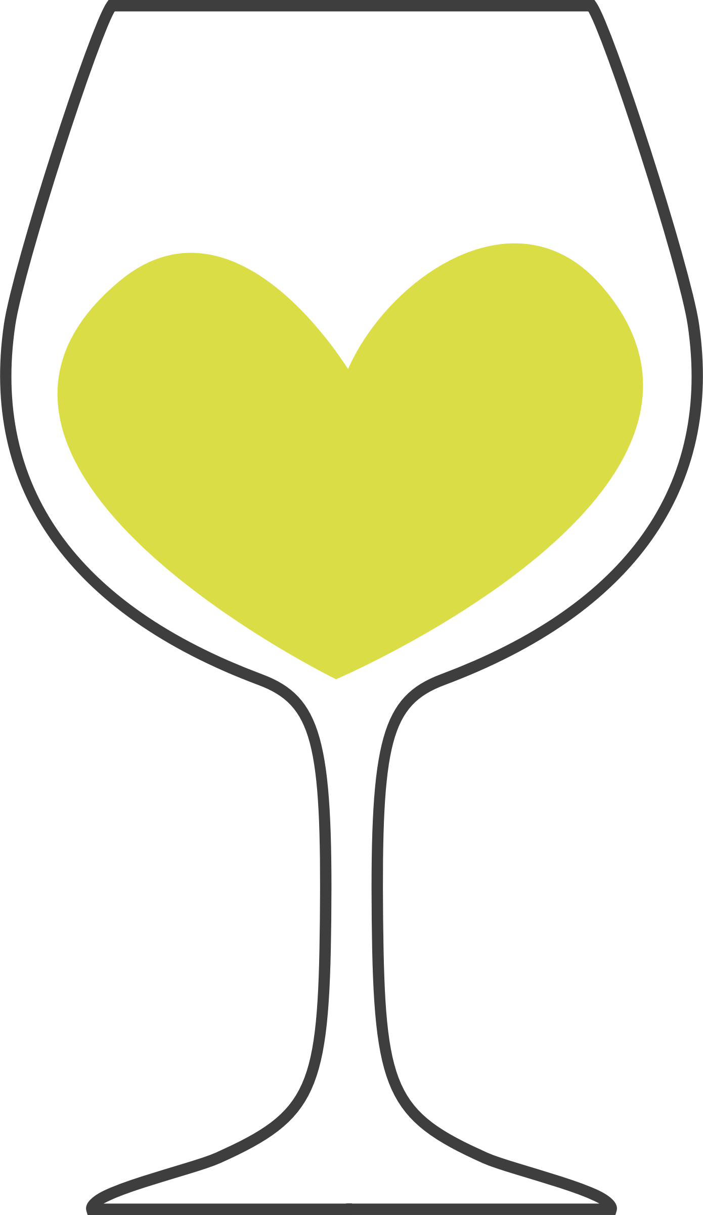 Download Clipart - Love of white wine