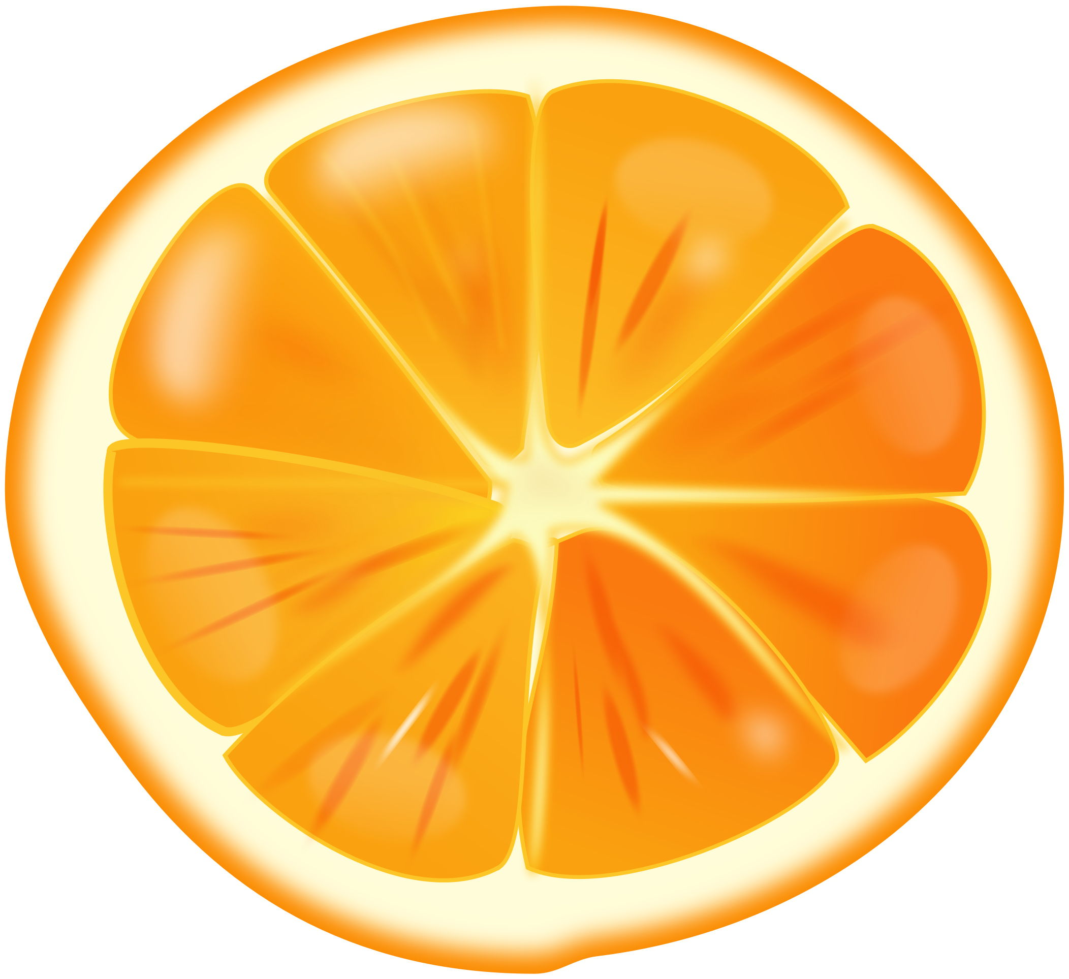 clipart orange slice