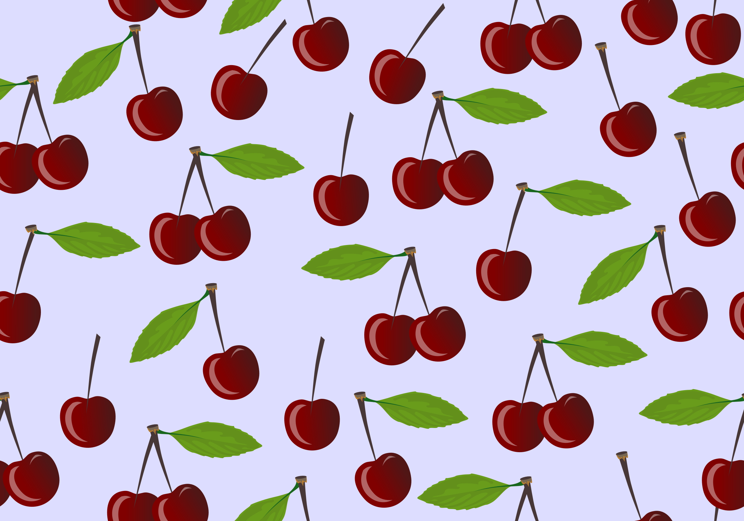 Cherry Pattern Cool Decorating Cherry Pattern Cool Decorating