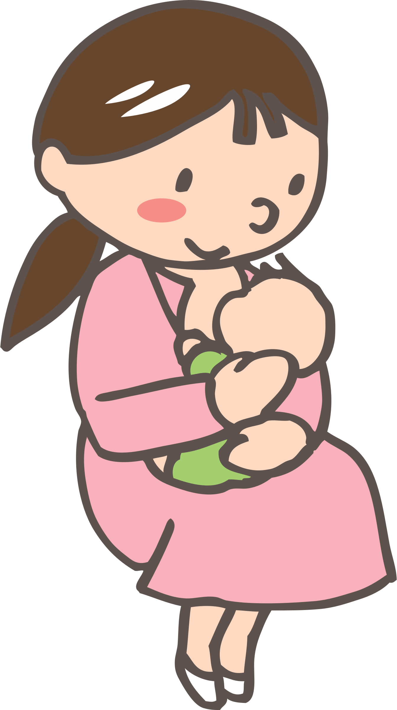 Download Clipart - Mother and Baby (#6)