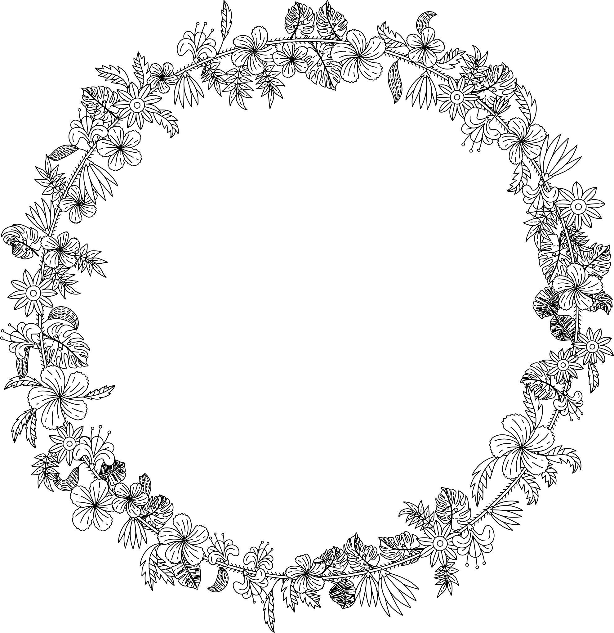 how pdf png to Clipart wreath Flower