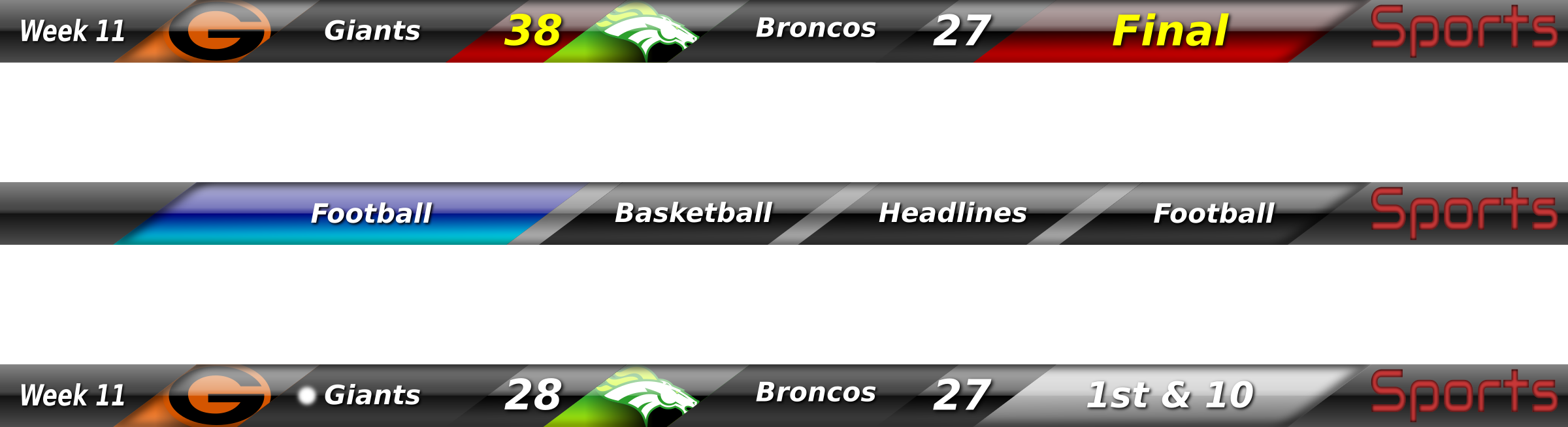 Clipart Football Ticker Samples