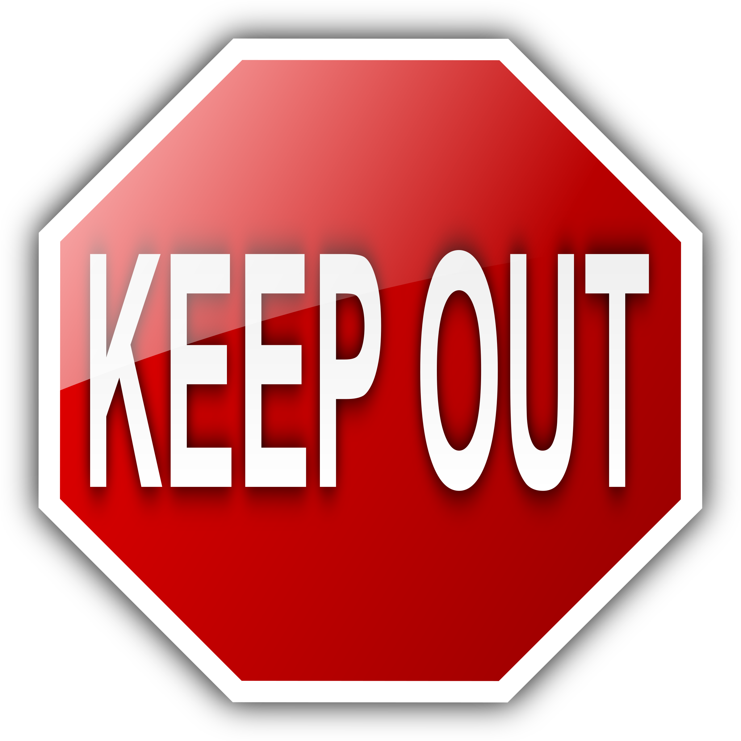 Clipart - KEEP OUT