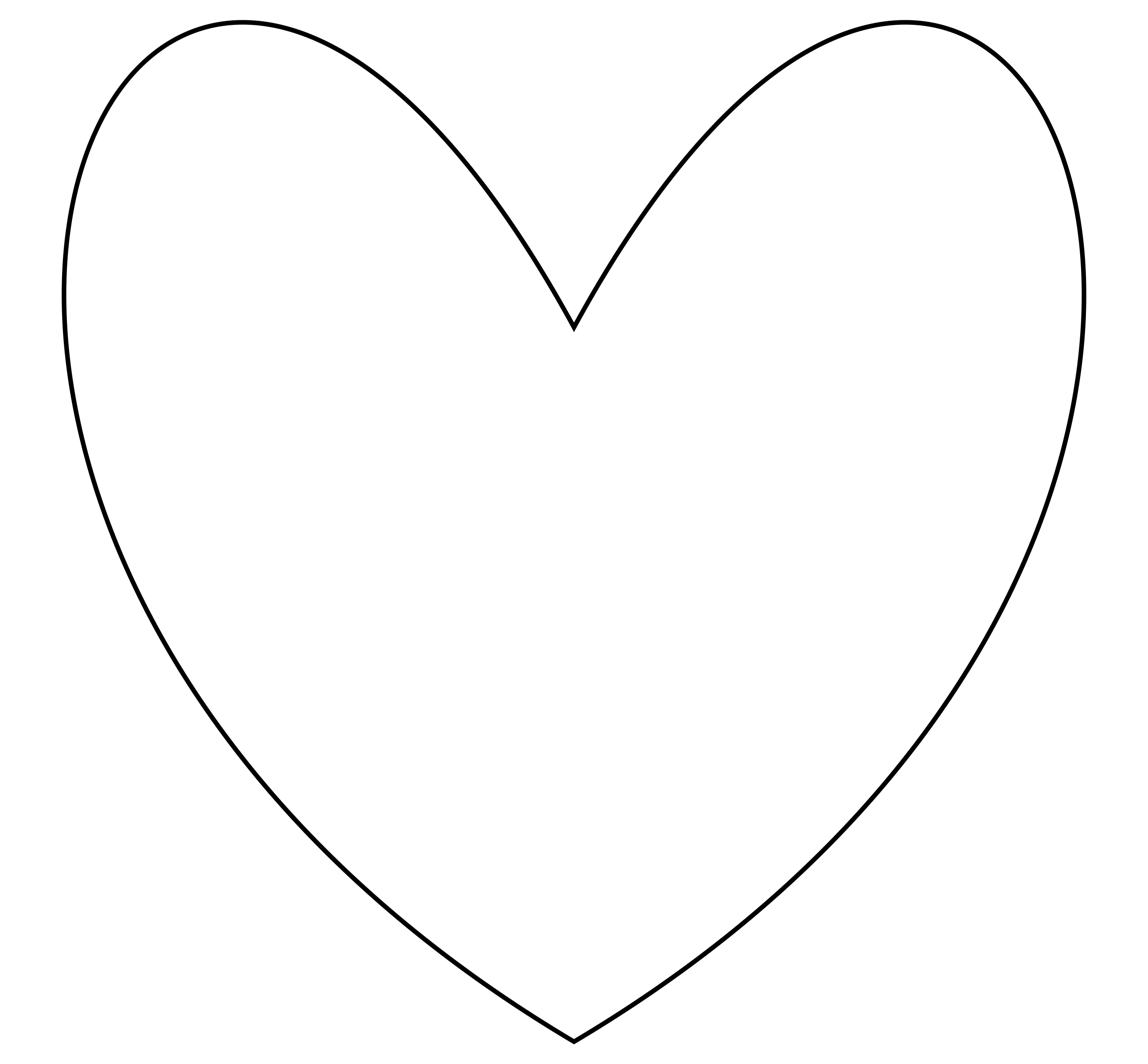 Simple Heart Line Art : Clipart simple heart