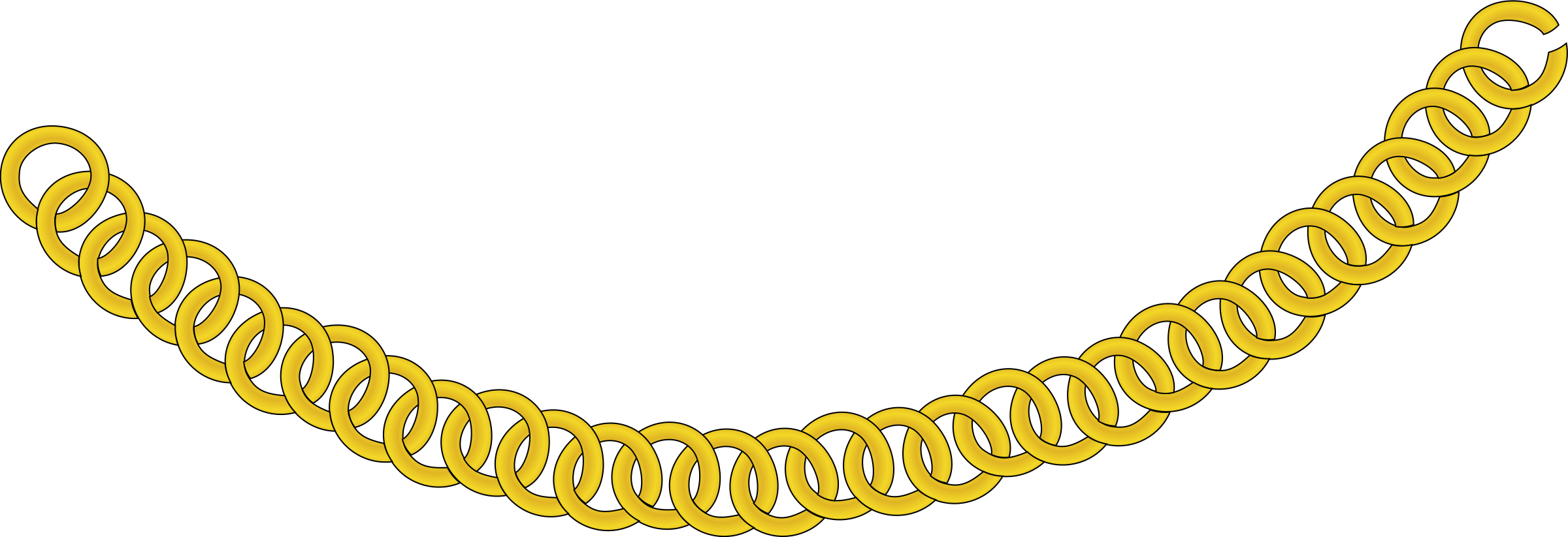 Clipart - gold chain 1