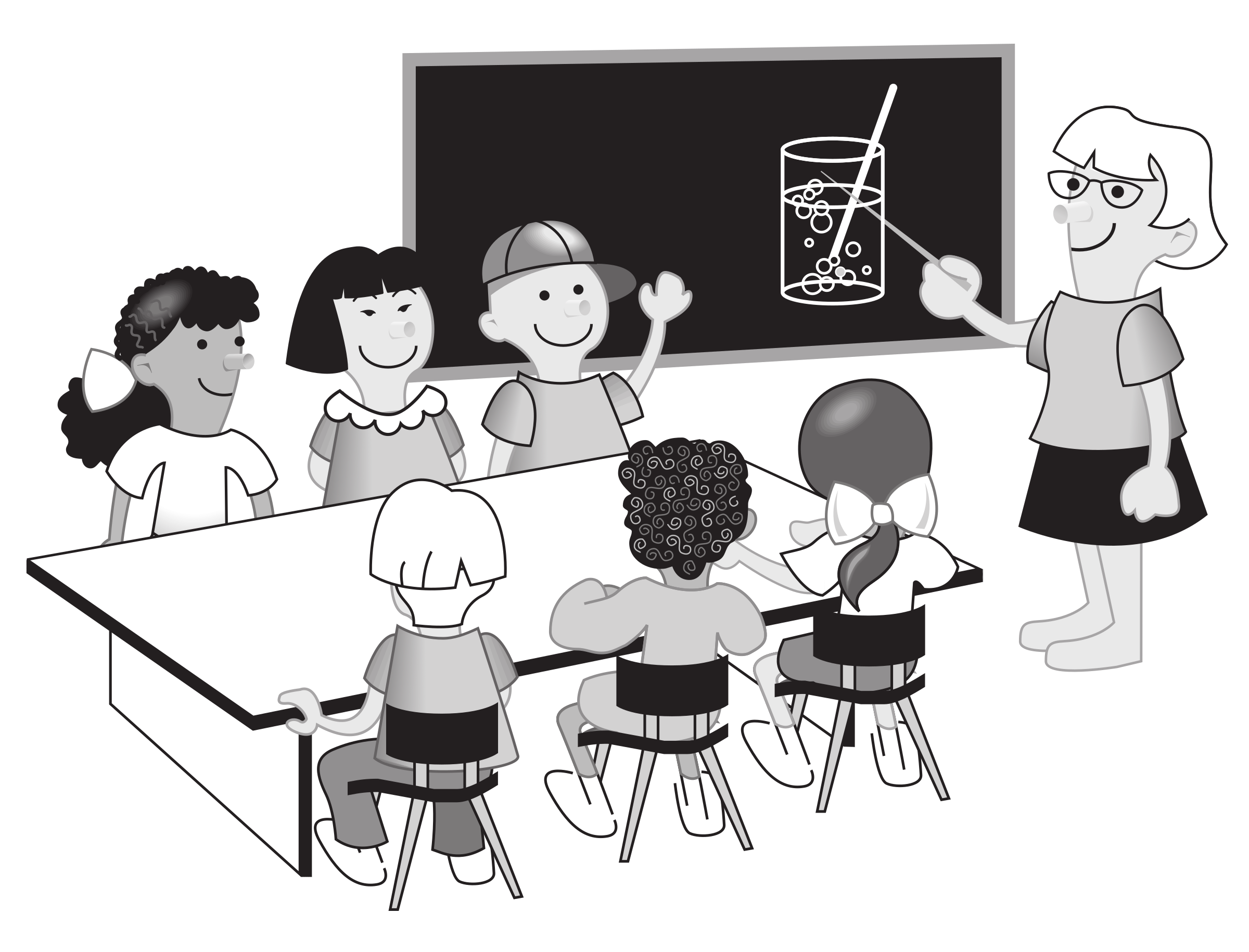 Clipart Kids In Classroom