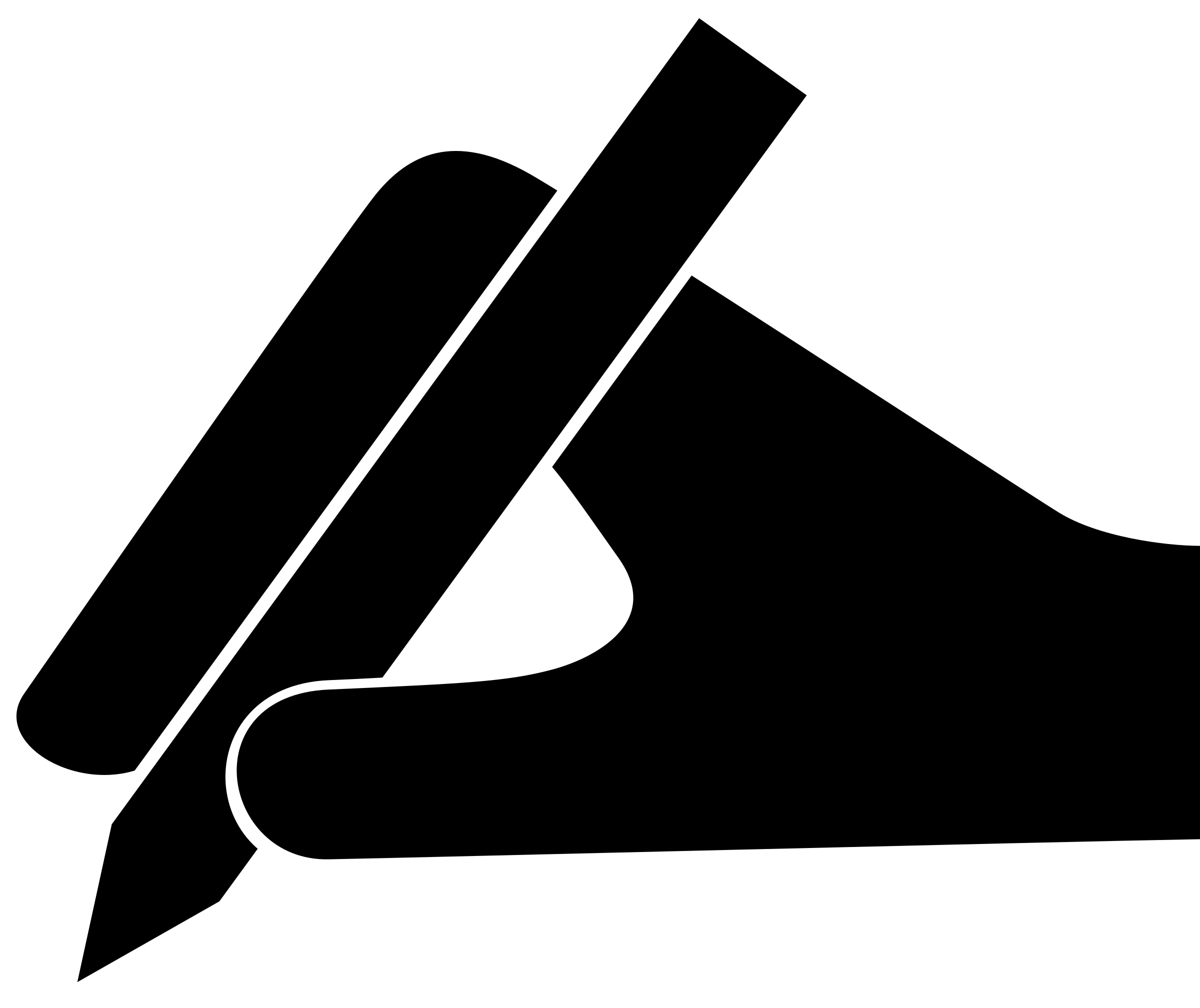 Clipart - mano con penna - hand and pen