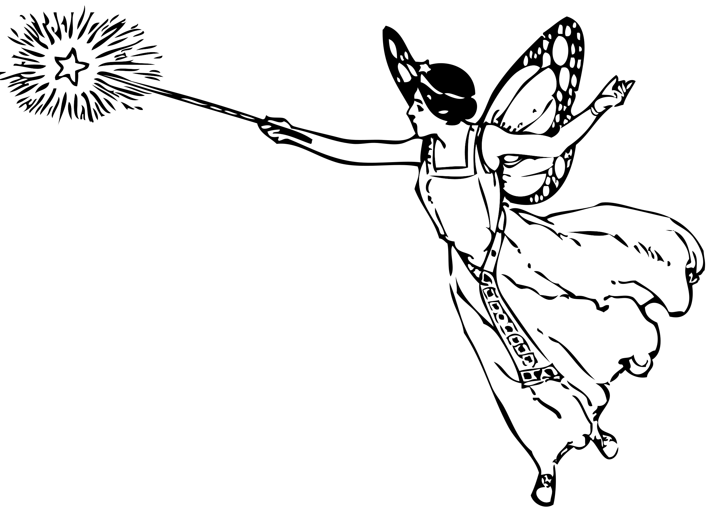 Clipart - Fairy With Wand