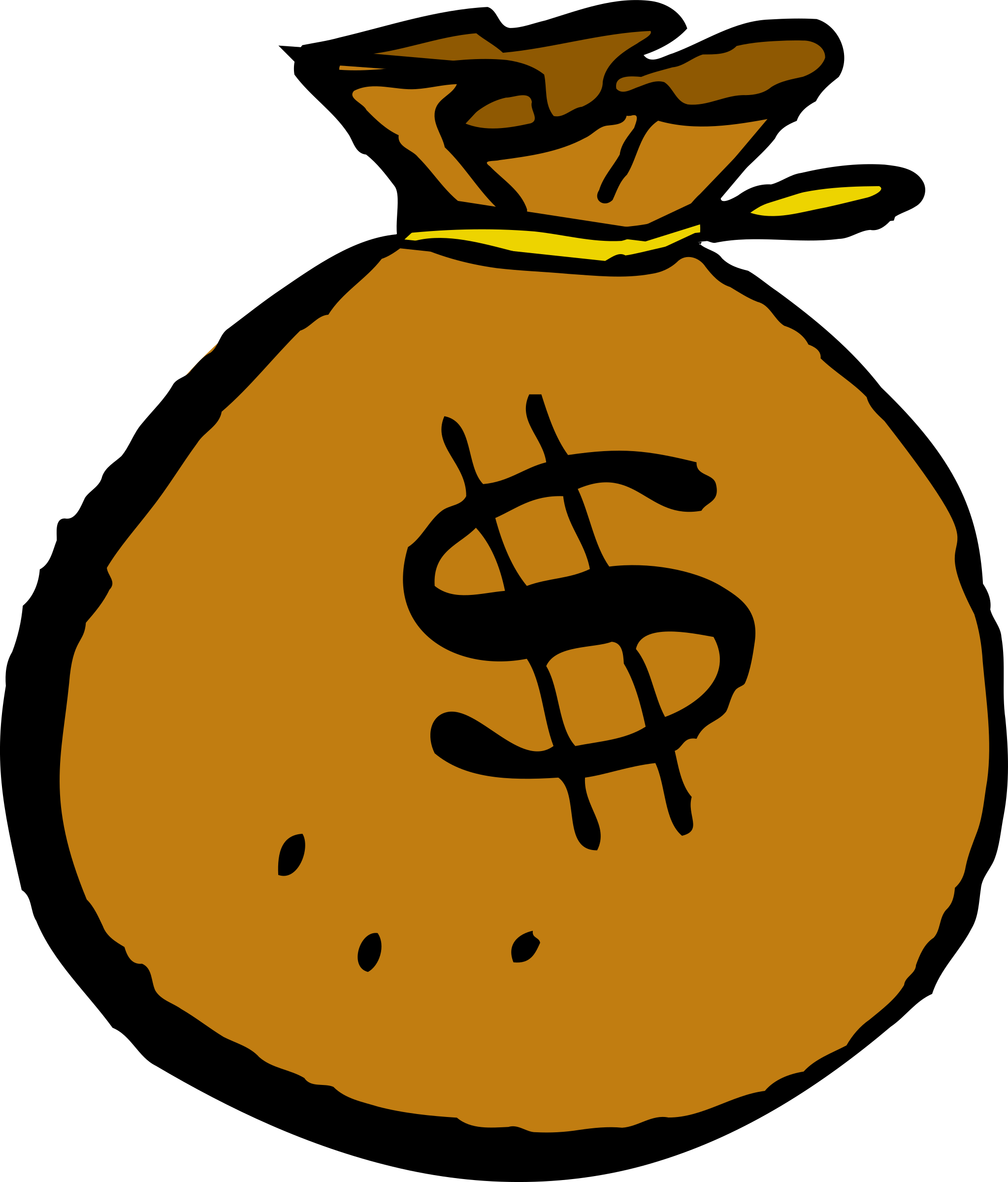 Clipart - money bag