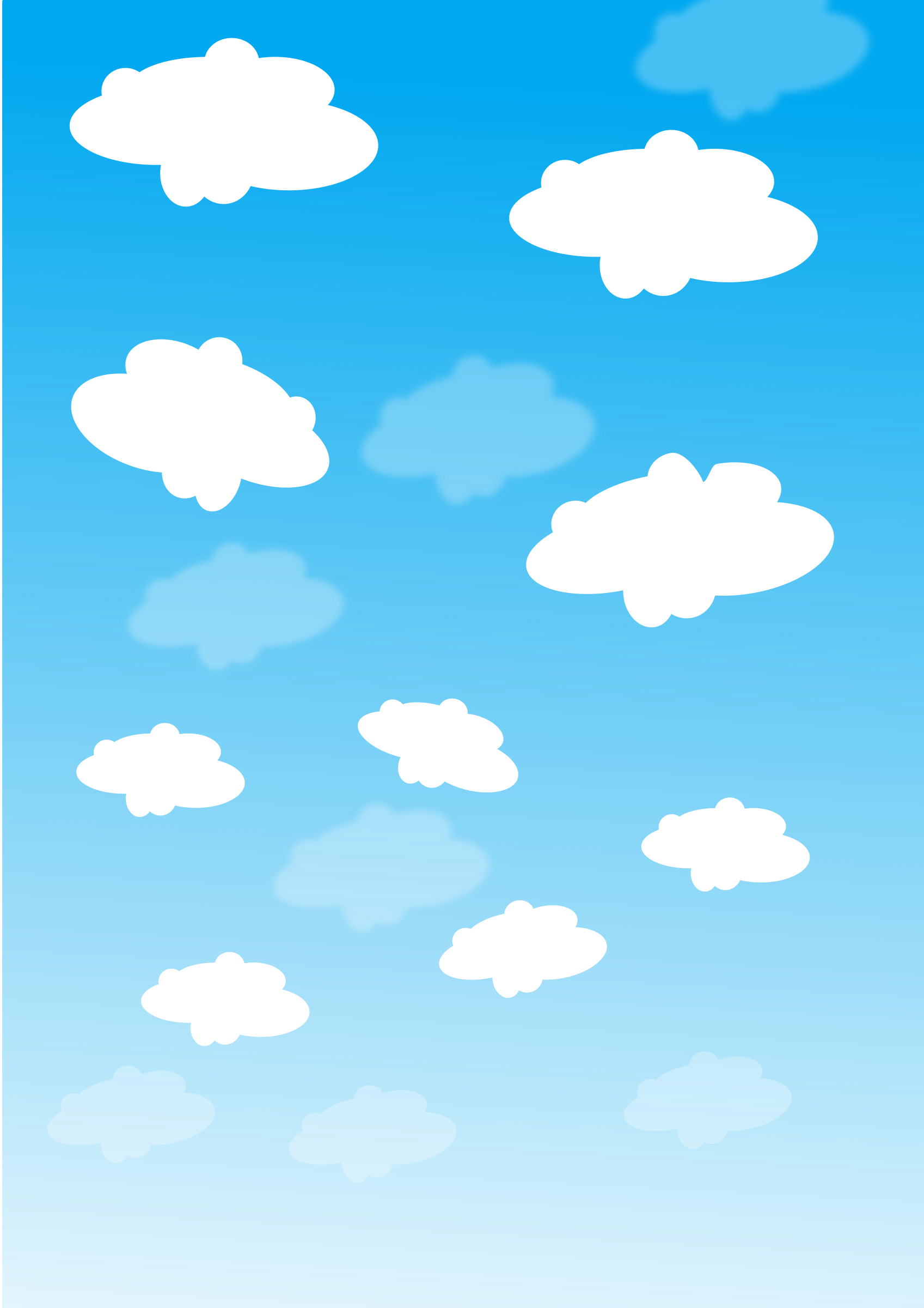 Clipart - sky with clouds