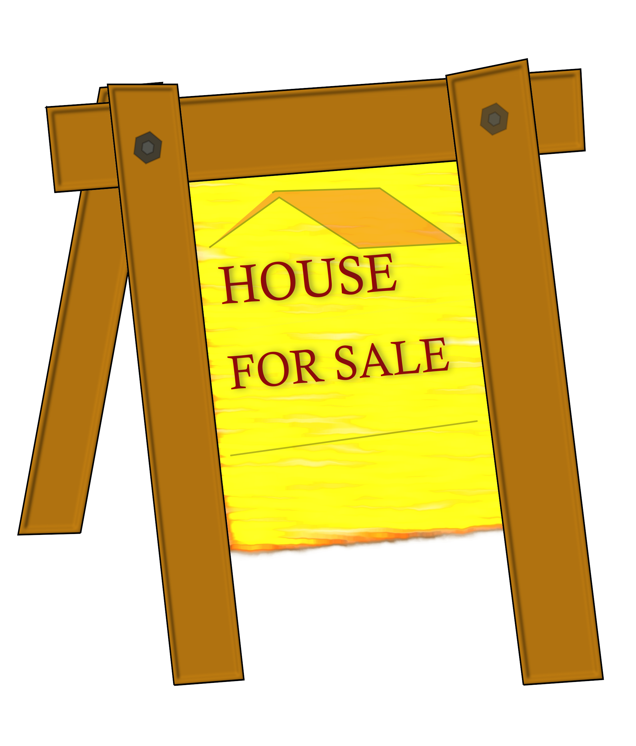 clipart house for sale sign - photo #28