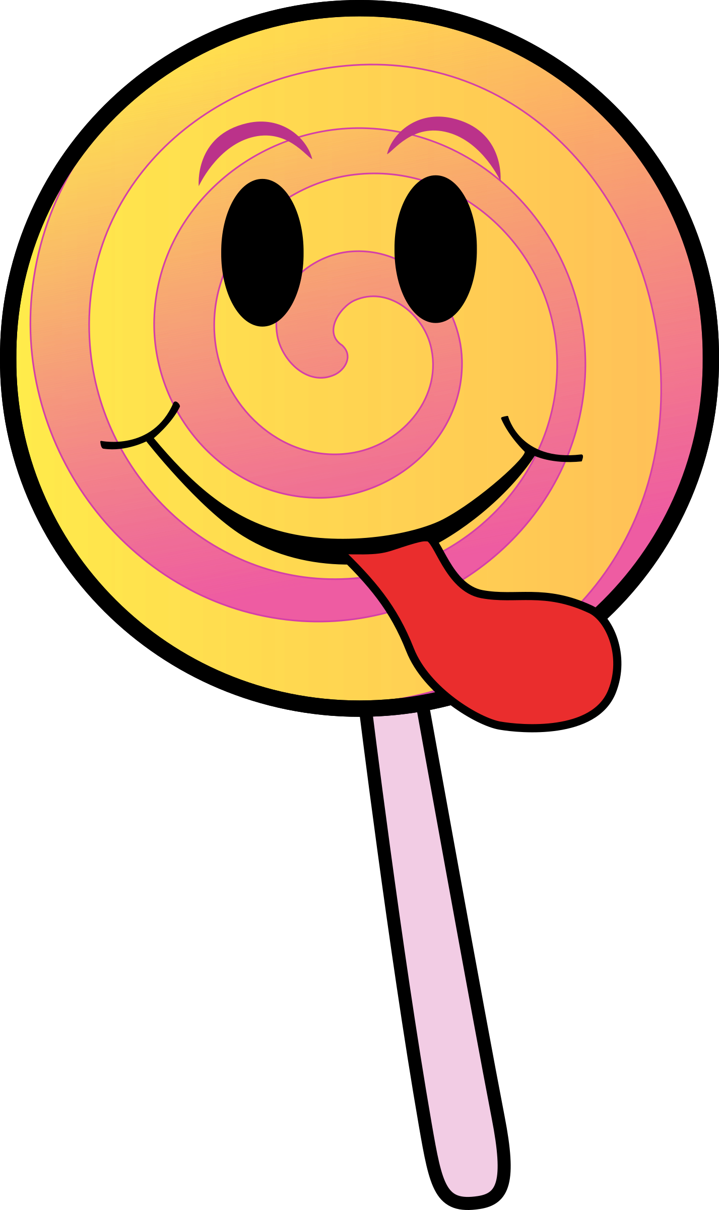Clipart Lollipop Smiley