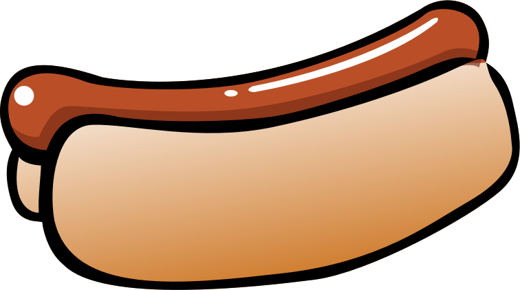 Clipart Summer Hot Dog
