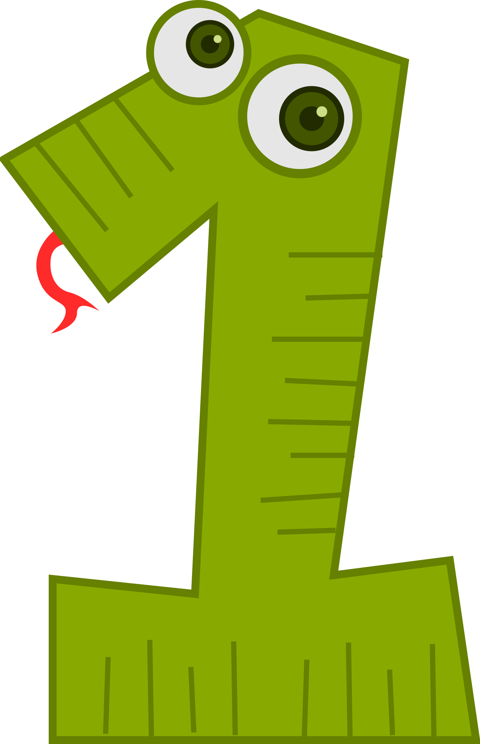 Clipart Animal Number One