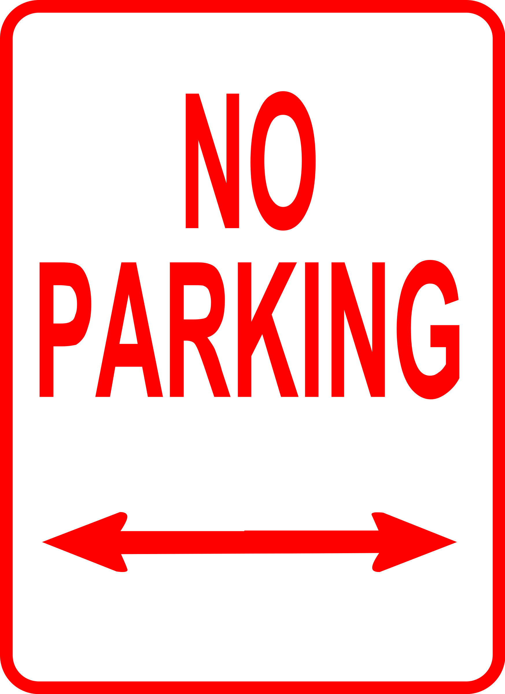 Clipart sign no parking