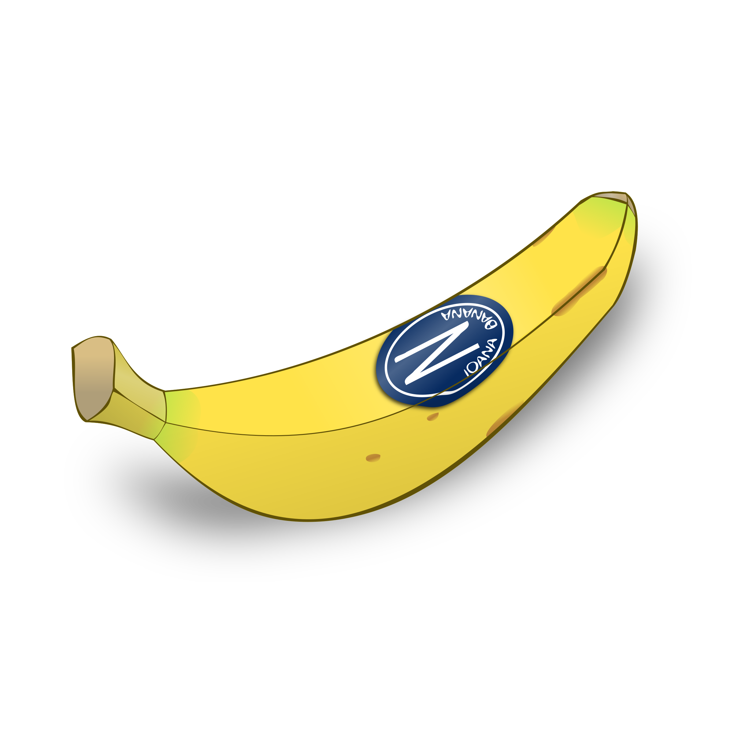 Clipart - Shiny banana