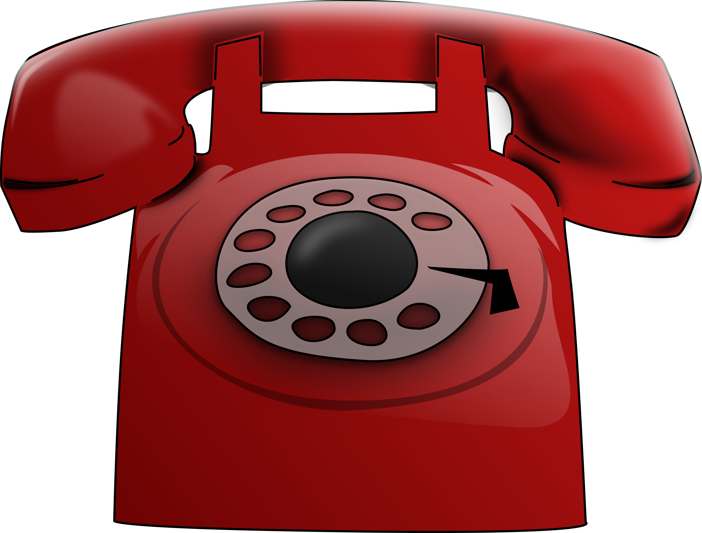 Clipart Red Phone