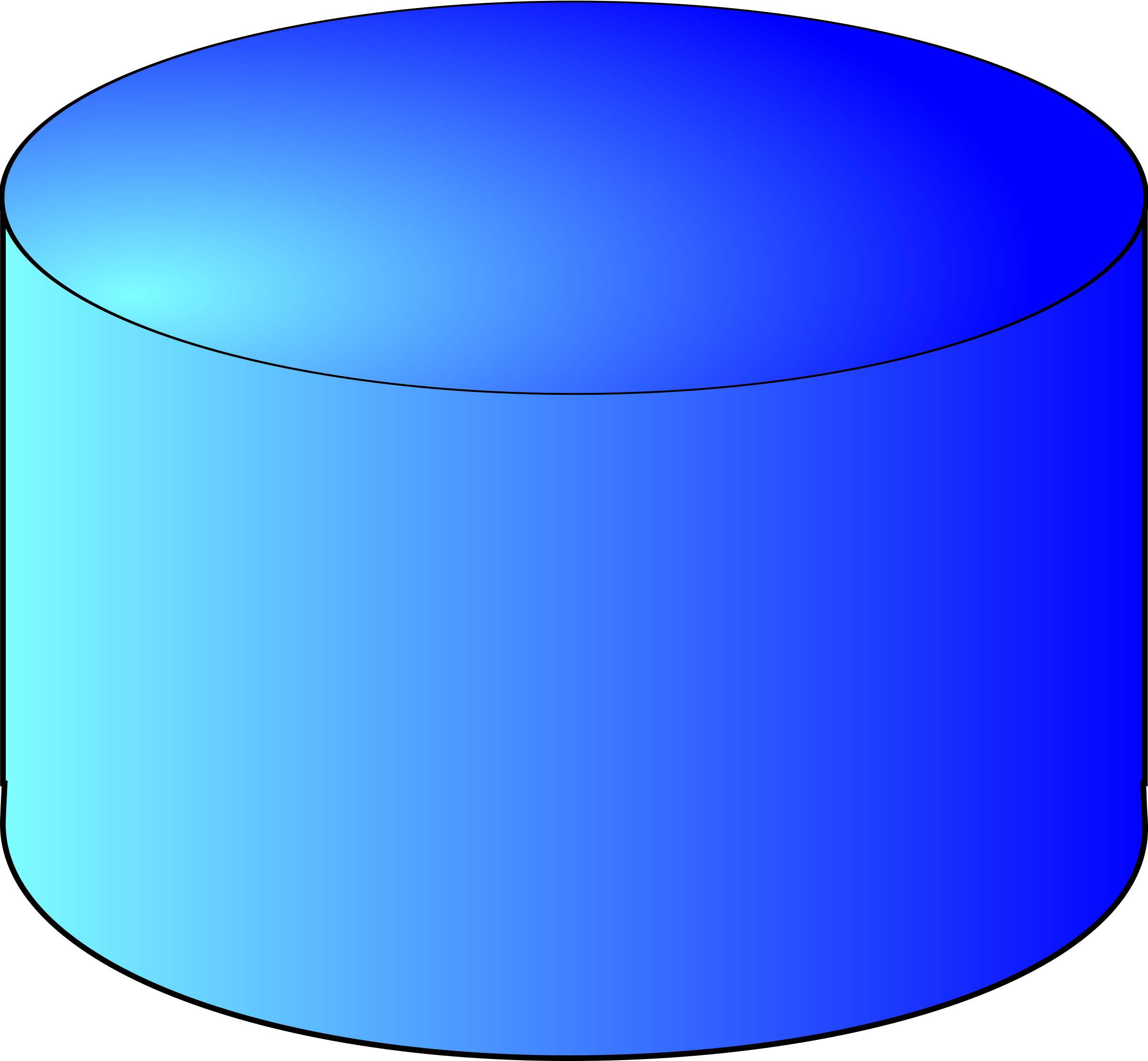 stencil to svg visio cylinder Clipart Storage