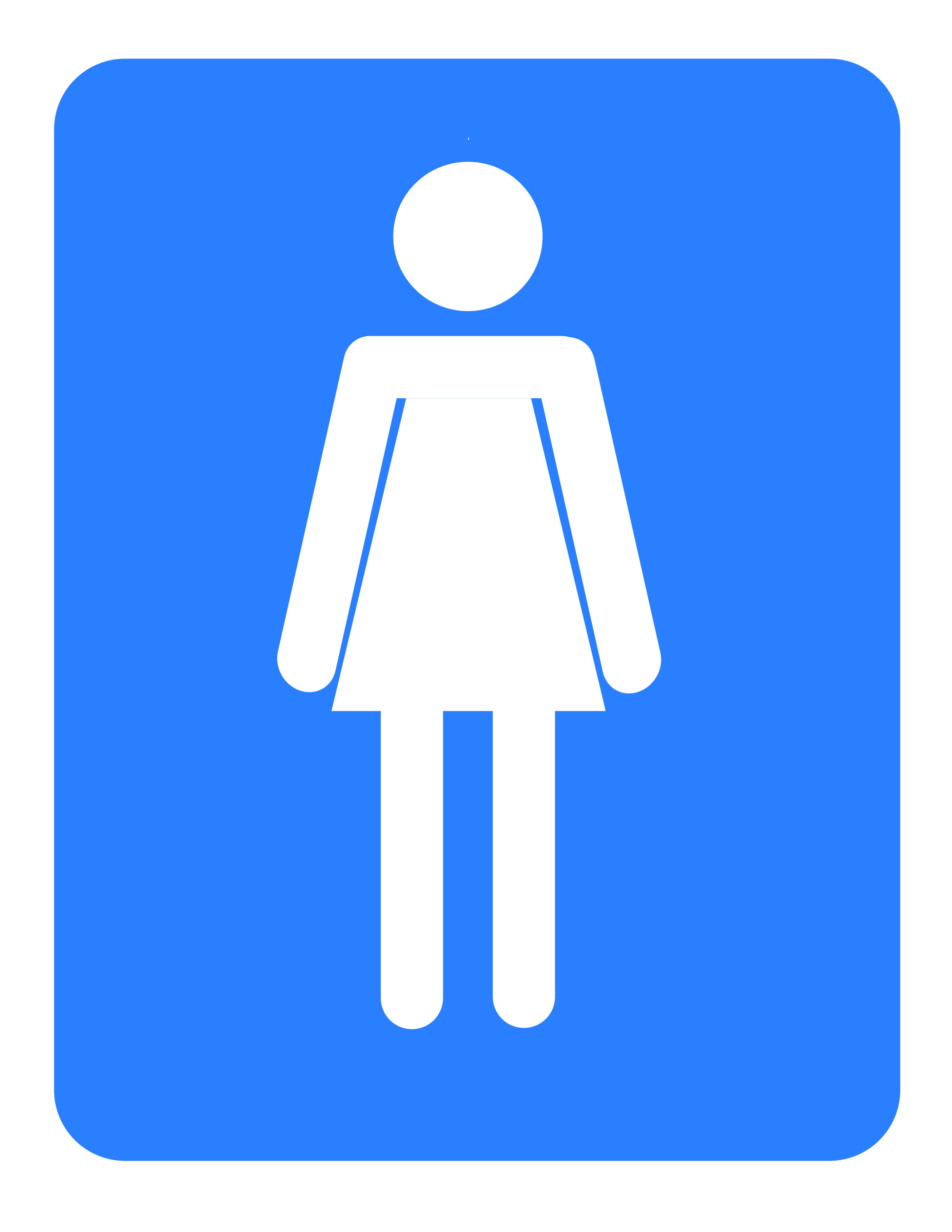 Clipart - Women bathroom