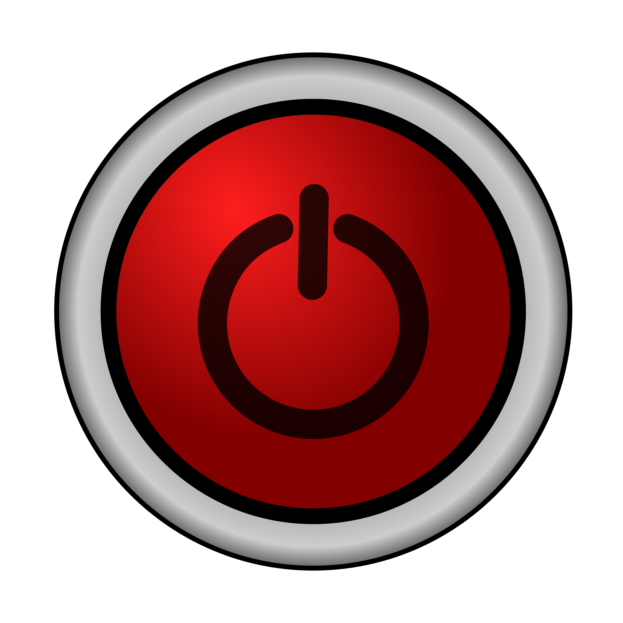 clipart power on off switch red 2