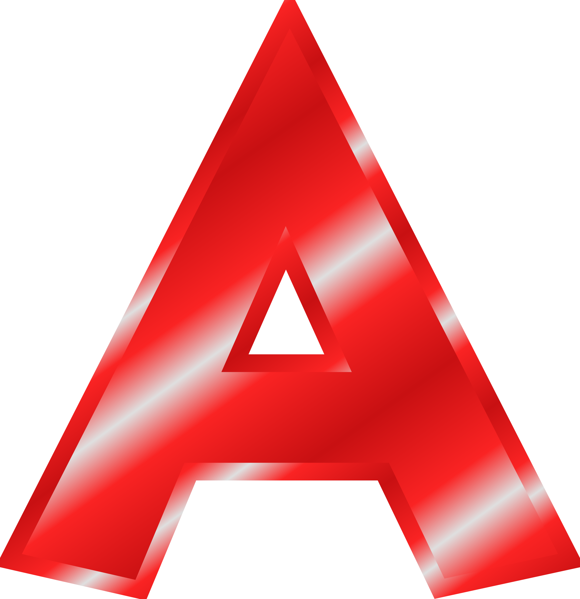 Clipart - Effect Letters Alphabet red