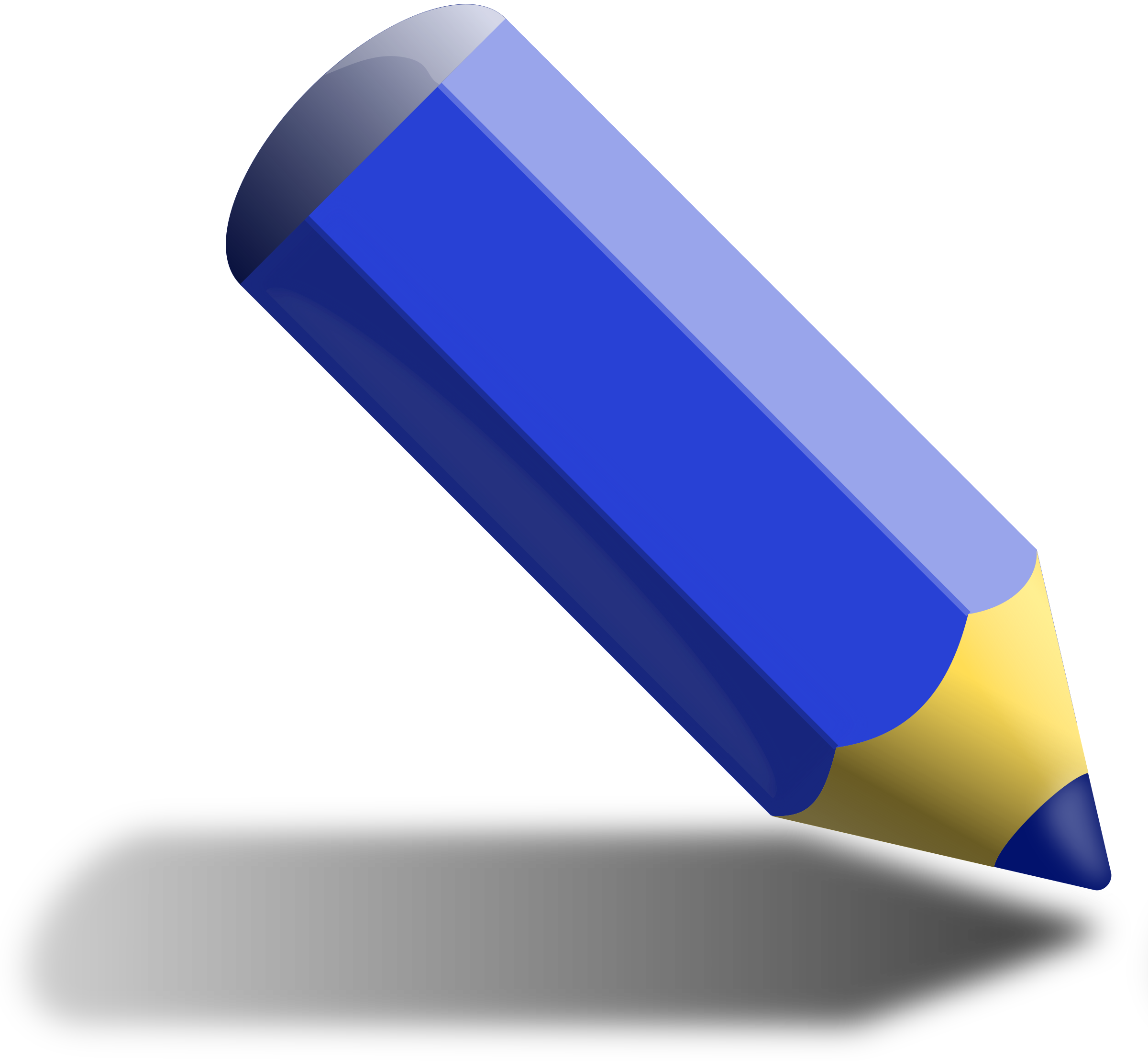  Clipart  Blue  pencil 