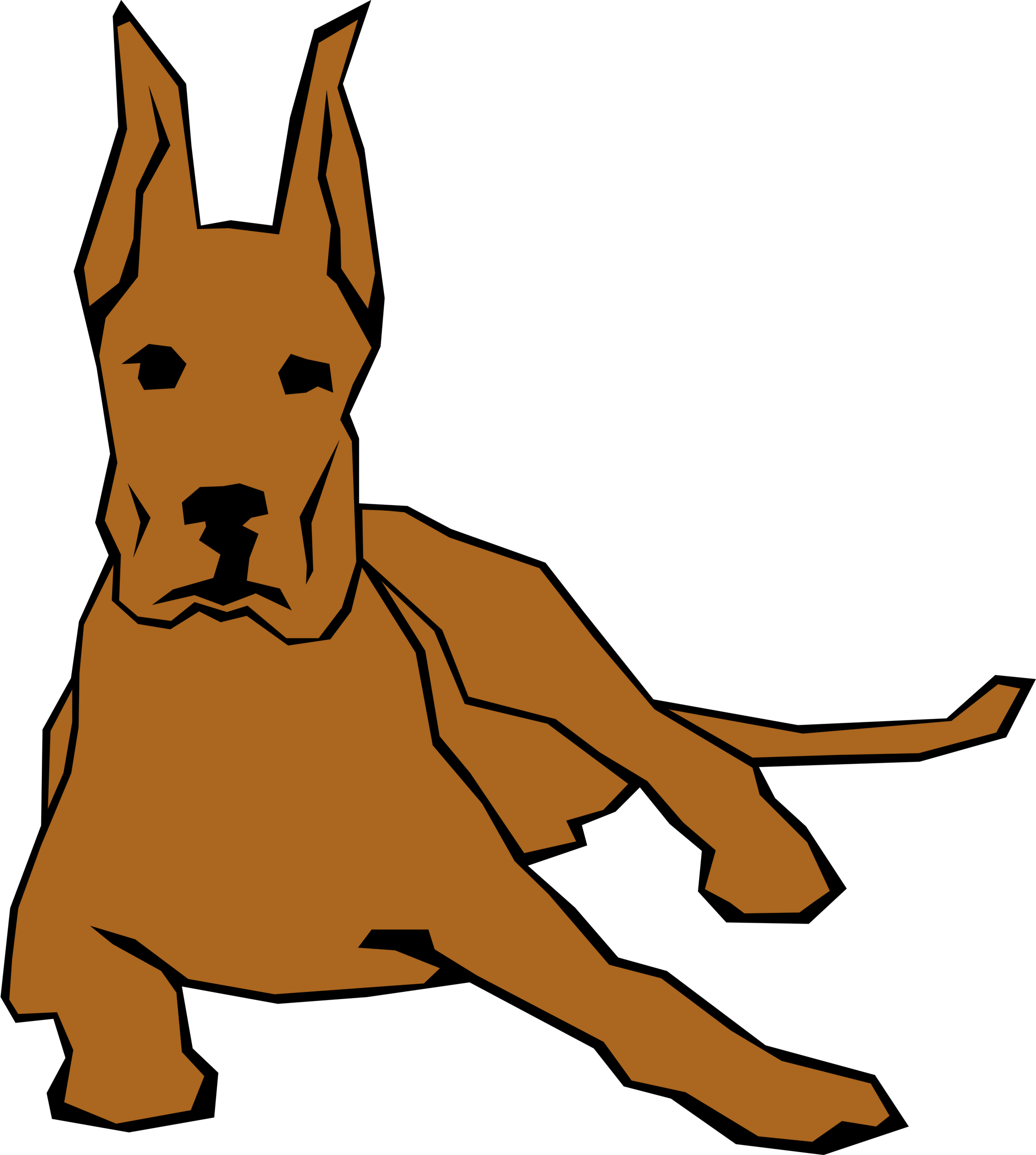 Clipart Dog (Simple Drawing)