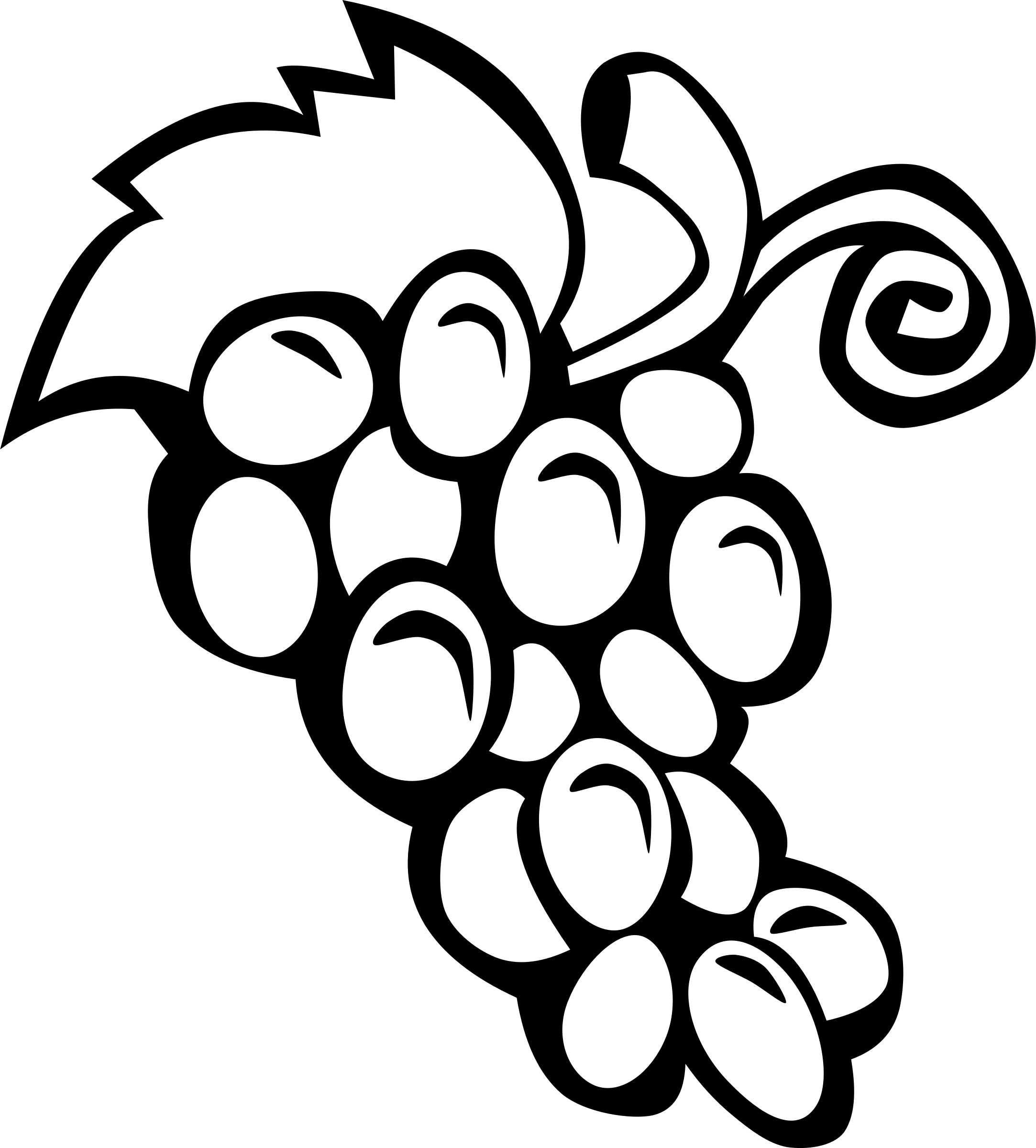 Download Clipart - Simple Fruit Grapes