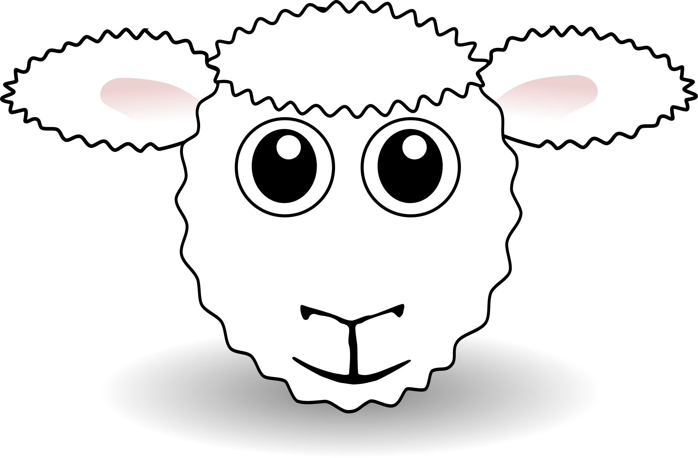 Printable Sheep Face