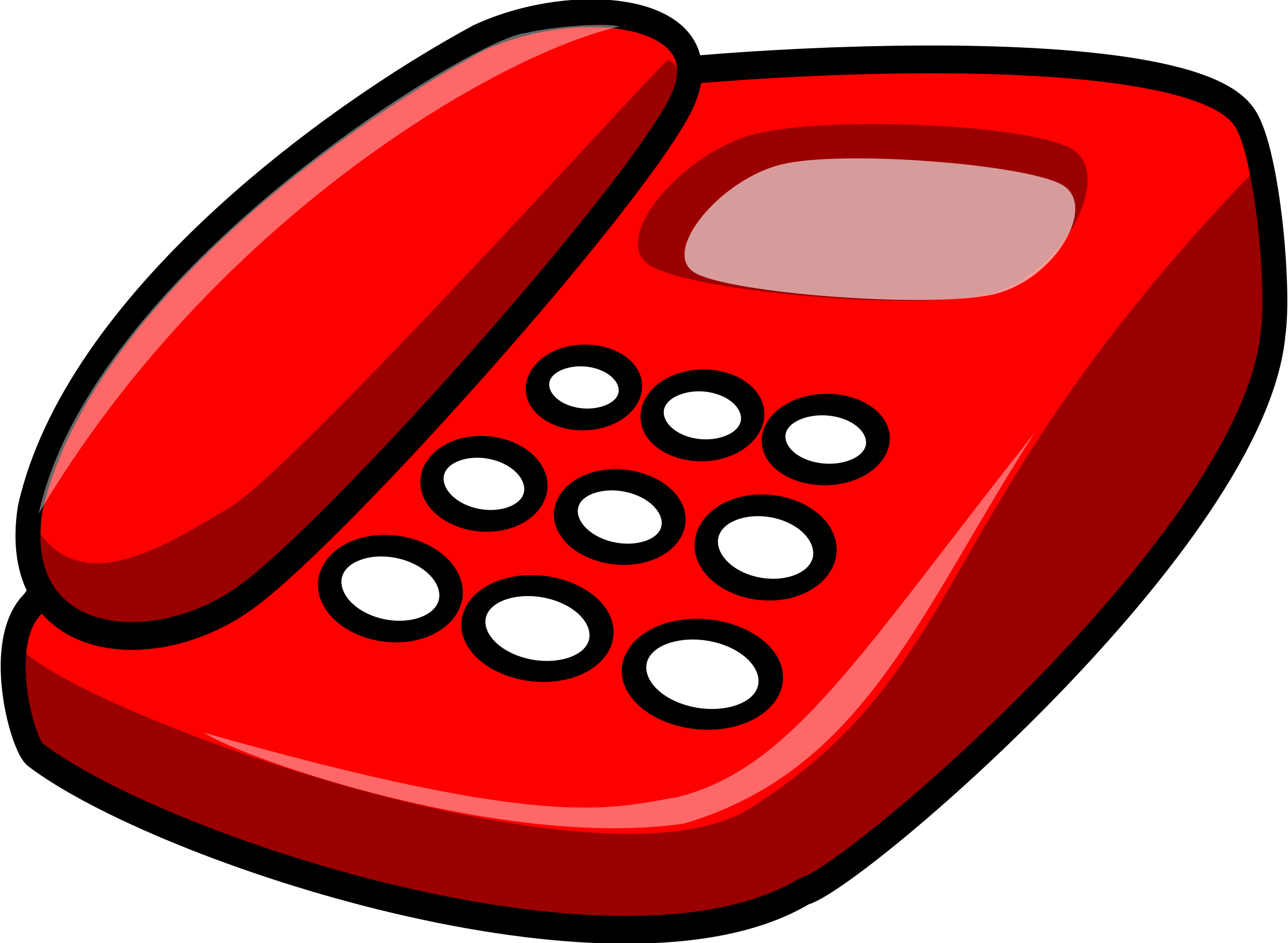 Clipart Red Telephone Mimooh 01