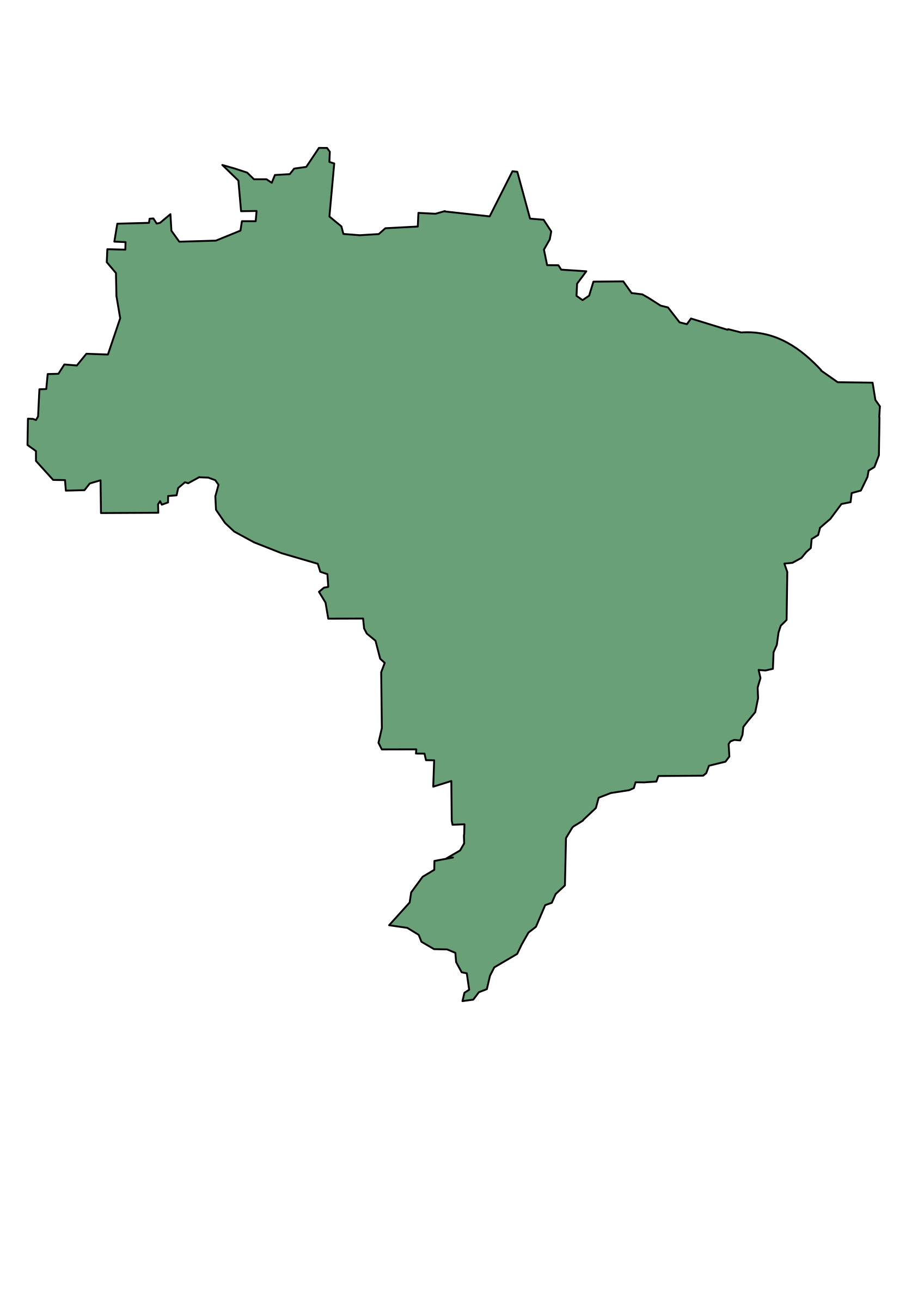 clipart map of brazil - photo #4