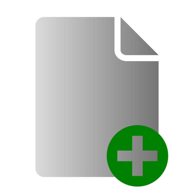 Clipart File Add Icon