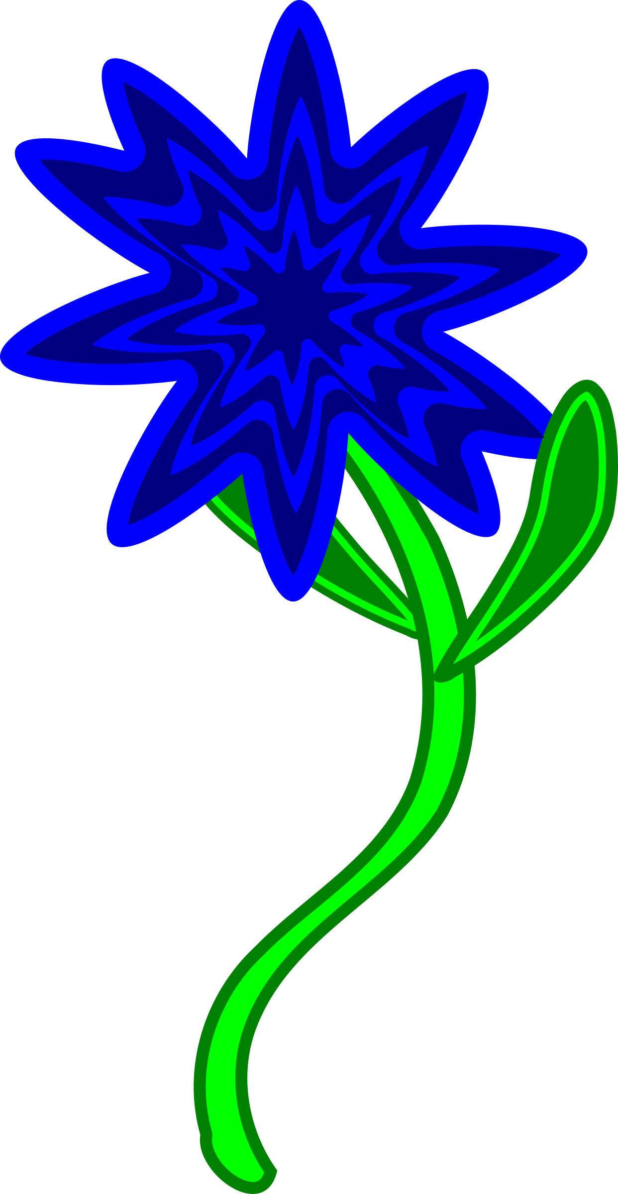 blue flower clipart - photo #42