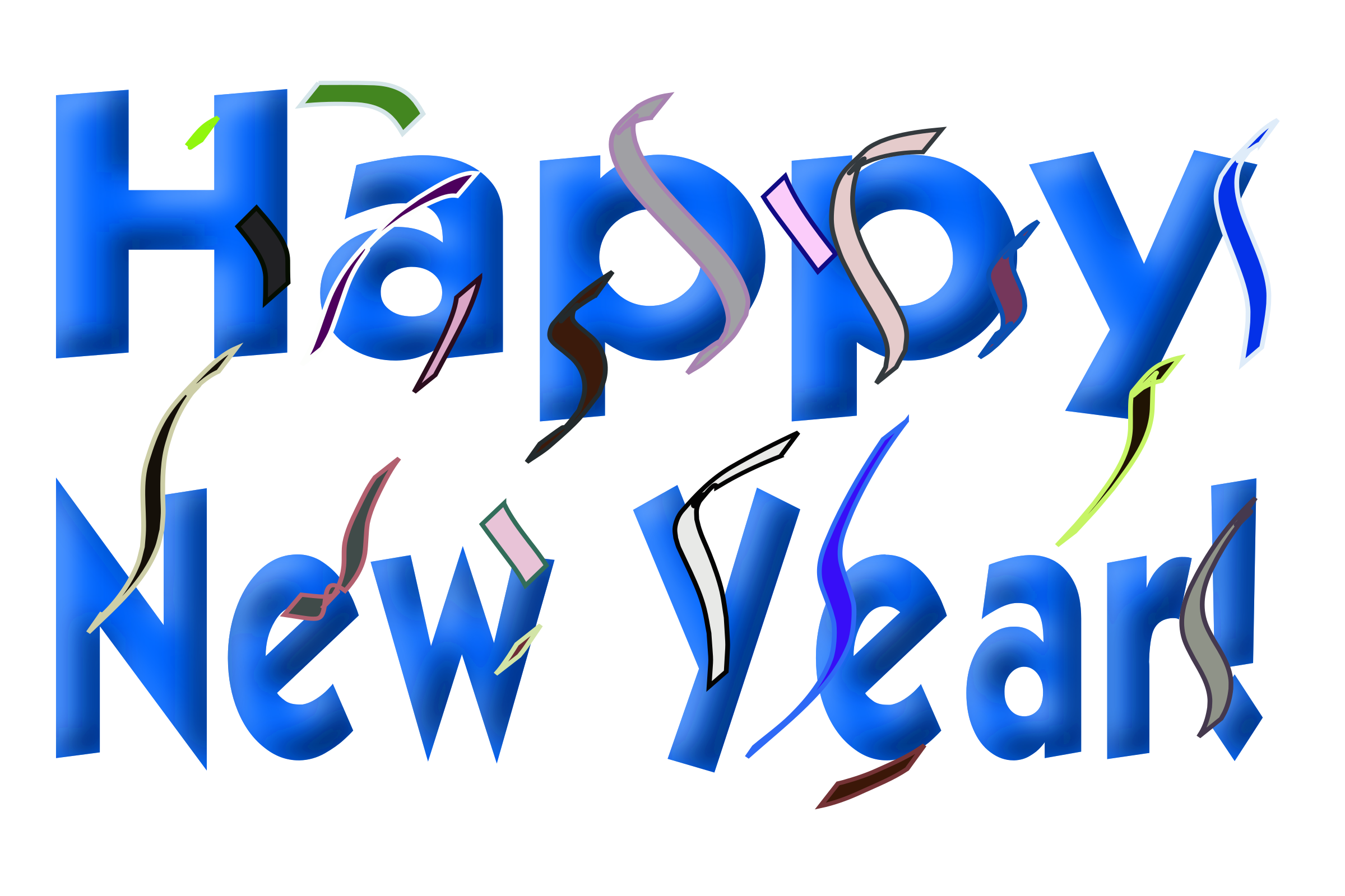 happy new year glitter clipart - photo #47