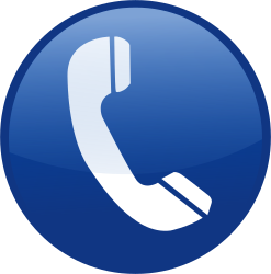 Clip Art - icono Teléfono Azul