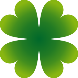 Clipart - four-leaf clover