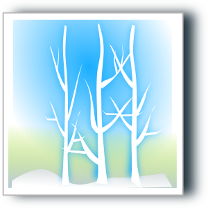 openclipart圖庫：winter silhoutte