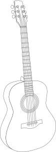 openclipart圖庫：guitar 1