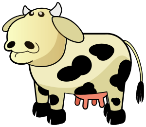 openclipart圖庫：Colour Cow 1