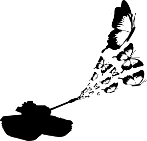 openclipart圖庫：butterfly tank