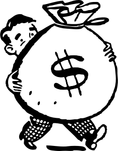 openclipart圖庫：bag of money