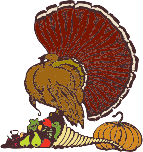 openclipart圖庫：turkey and harvest